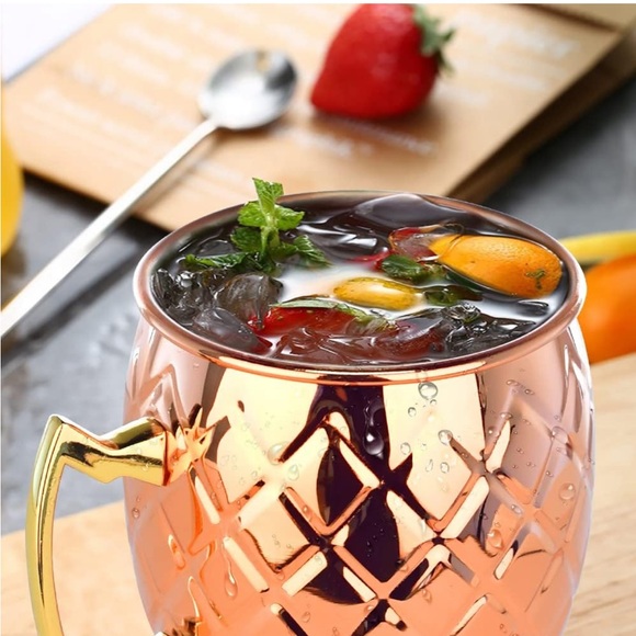 Set of 2 Copper Mugs - Picture 10 of 11